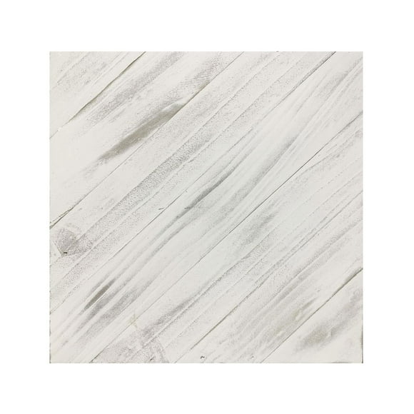 HAMPTON ART DIAG PLANK WHITE 10x10"