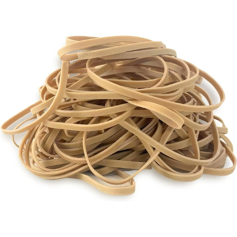 Plasticplace Rubber Bands, Size #33, Approx. 875 (3.5 X 1/8), 1 Lb, 16  Oz, Brown