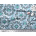 thumbnail image 2 of Soimoi Silk Fabric Mandala Kaleidoscope Decor Fabric Printed Yard 42 Inch Wide, 2 of 3