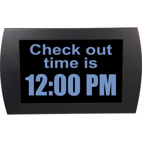 AMERICAN RECORDER - "CHECK OUT TIME" LED Lighted Sign