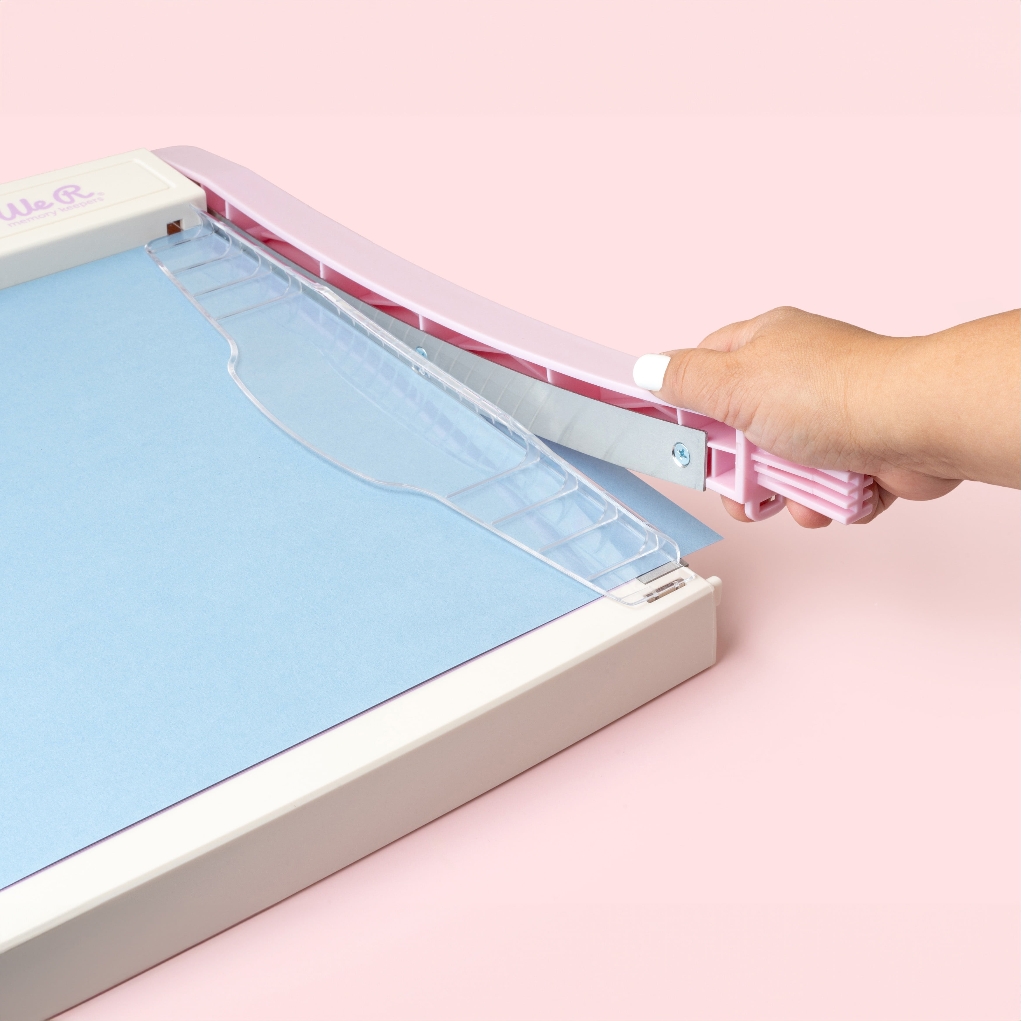 We R Memory Keepers Large Guillotine Cutter-Lilac