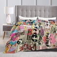 thumbnail image 4 of The Powerpuff Girls Bed Blanket Air Conditioner Quilt Ultra Soft Flannel Blanket All Season Fuzzy Blanket Reversible Fluffy Plush Blanket 80"X60", 4 of 8