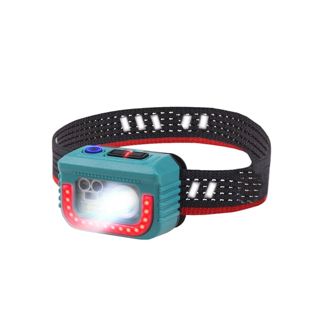 Soidarity Faro para trotar, alto brillo, IPX6, resistente al agua, para viajar, 6 modos, linterna ajustable, para mochilero Estufas de camping Soidarity OD029592-01