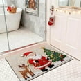 thumbnail image 4 of ToyKingdee Christmas Kitchen Rugs Bathroom Rug Non-Slip Red Door Mat Rugs for Entryway Indoor, Small Washable Throw Soft Bath Mat, Holiday Decor Untra-Thin Carpet, 4 of 6