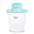 thumbnail image 1 of Máquina para hacer helados eléctrica Nostalgia – Estilo salón, antigua máquina para hacer helados suaves que hace yogur helado o helado en minutos – Divertido aparato de cocina – Blanco – 4 cuartos, 1 of 5