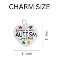 thumbnail image 2 of Someone With Autism Loves Me Split Style Key Chains, 2 of 2