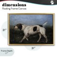 thumbnail image 4 of Stupell Industries Transitional Alert Hunting Dog in Field Gold Floating Frame Canvas Art, 31 x 21, by Arlington Prints, 4 of 8
