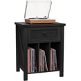 thumbnail image 4 of VEANERWOOD Nightstand with Drawers and Charging Station, Farmhouse Vinyl Record Storage Cabinet End Table for Bedroom Living Room, 4 of 9