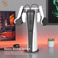 thumbnail image 1 of Universal Foldable Game Controller Wall Mount + 2-in-1 Charging Cable Bundle - Space-Saving Storage Stand for PS5/PS4/Xbox/Switch Wireless Controllers & Headsets, 1 of 6