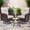 Brown Rattan & Beige Cushion, variant on Skandiquip 3 Piece Outdoor Patio Glider Furniture Set with 360 Swivel, Porch Furniture, All-Weather Wicker, Brown Rattan/Beige Cushions