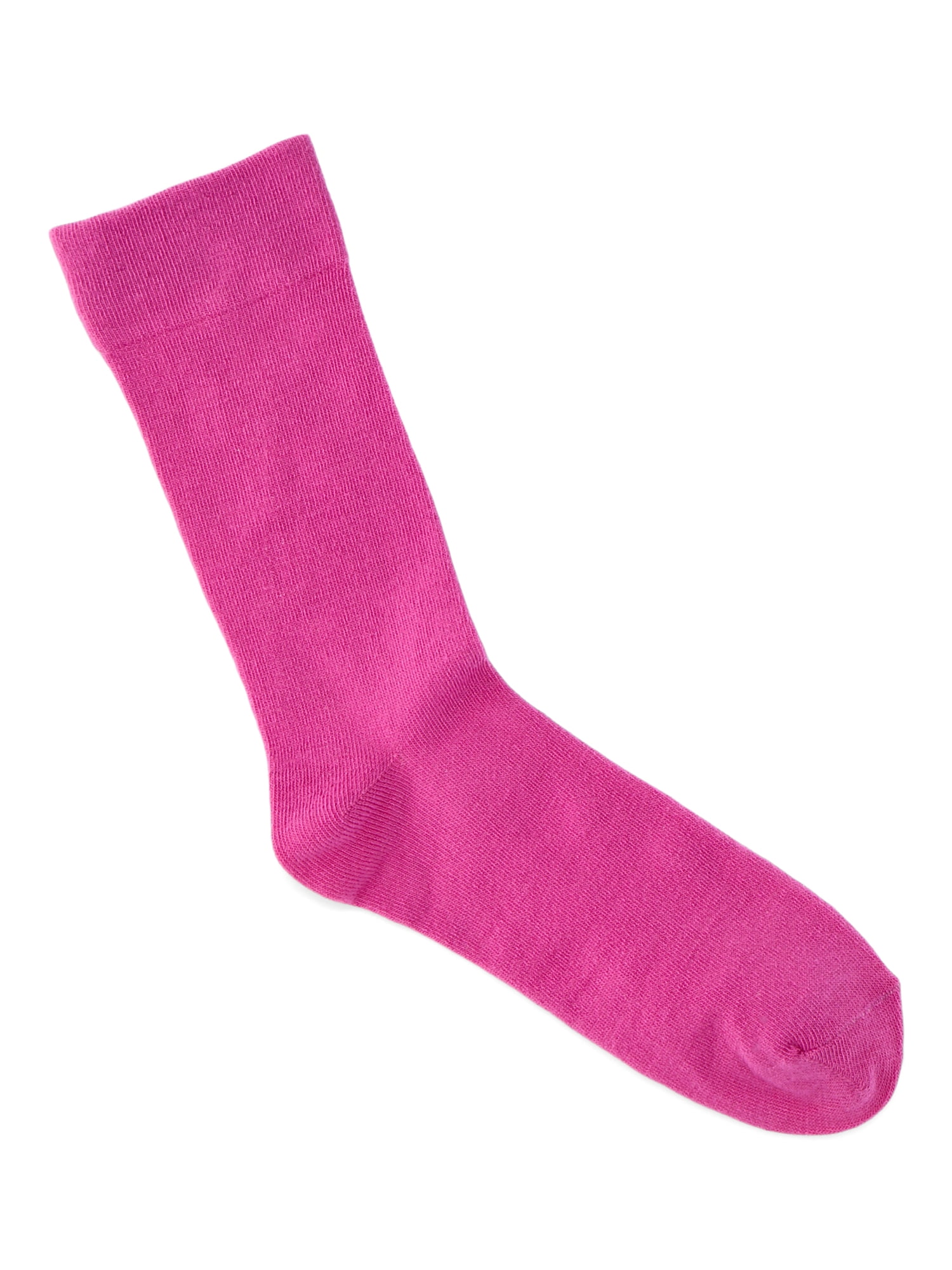 Joyspun Women's Essentials Crew Dress Socks, 6-Pack, Fits Shoe Sizes 4-10