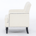 thumbnail image 5 of Tcbosik Upholstered Accent Chair, Mid Century Modern Living Room Chair, Comfy Reading Chair, Armchair for Home Office, Easy Assembly, Beige, 5 of 7