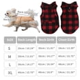 thumbnail image 2 of Unique Bargains Small Dog Cat Jumpers Plaid Polar Fleece Clothes Red Black XL, 2 of 7