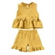 thumbnail image 1 of Odeerbi 0-6 Años Niña Conjunto de Verano Camiseta de Tirantes Con Volantes de Algodón Conjunto de Dos Piezas Sin Mangas, 1 of 9