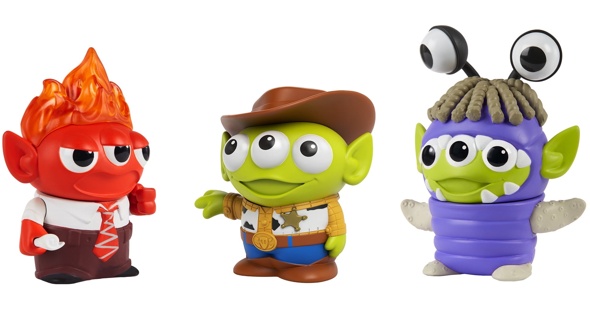 Disney Pixar Alien Remix 3-Pack Anger Boo And Woody Action Figure Toy Kids Gift
