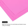 thumbnail image 4 of EVA Foam Sheets Pink Red 20 Inch x 20 Inch 1mm Thick Crafts Foam Sheets 5Pcs, 4 of 6