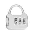 thumbnail image 2 of Yucurem 3 Digit Padlock Luggage Lock Metal Anti-theft for Backpack Locker Essential for Travel (Silver), 2 of 4