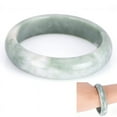 thumbnail image 4 of Bracelet Élégant en Jade Vert Naturel Véritable Bijoux Faits à la Main Mode, 4 of 6