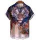 thumbnail image 3 of Nuevas camisas de animales para hombres, ropa con estampado de tigre en 3D, camisas de manga corta para hombres, ropa informal de moda, blusas unisex de moda Harajuku, 3 of 5
