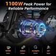 thumbnail image 6 of MOONCOOL Folding Electric Tricycle for Adults, 20" x 4" Fat Tire Electric Trike, 48V Peak 1092W  Electric Bicycle, 3 Wheels 7 Speed Ebike w/ 14.5Ah Removable Battery& Speed Differential Mechanism, 6 of 13