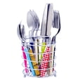 thumbnail image 2 of Le Ensemble de Couverts et Ustensiles de Table Gypsy Color Rainbow Eclectic Collection Mix & Match Original et Ensemble de 16 Pcs avec Poignées Translucides, Assortiment Multicolore, 2 of 5