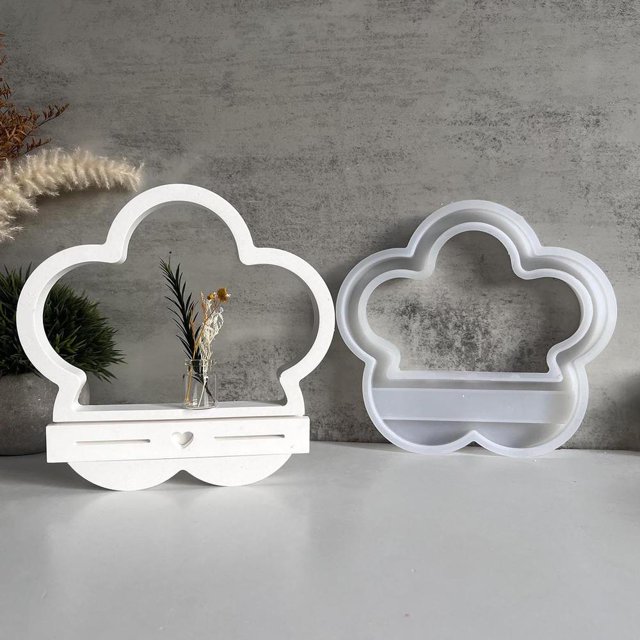 Insert de Fleur Pendule Moule en Silicone Plaque Suspendue Insert Moules Goutte à Goutte