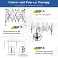 thumbnail image 3 of YYAo Outdoor Party Tent, CanopyCanopy, Shade Shelter, 10 x 10 Feet Outdoor Pop-up Patio Canopy for Beach and Camp-White, 3 of 7