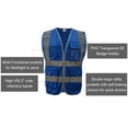 thumbnail image 6 of Toptie 10 Packs High Visibility Safety Reflective Vest with 9 Pockets and Zipper, Meets ANSI Standards-Orange-XL, 6 of 6