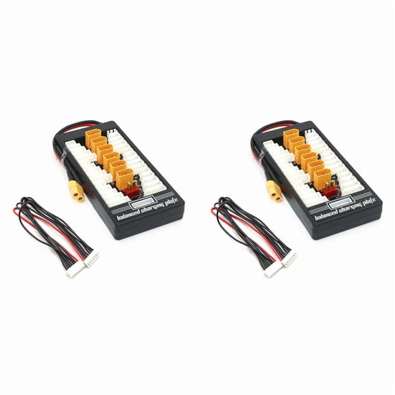 2X Multi 2S-6S Lipo Parallel Balanced Charging Board Plug for RC Battery Charger B6AC A6 720I Charging Plate Board