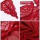 thumbnail image 5 of Camisón de pijama sexy con tirantes cruzados, sin espalda, perspectiva y abertura frontal, 5 of 6