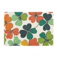 thumbnail image 7 of Yayeee Bath Rug for Bathroom Floor Non Slip Rectangle Fluffy Soft Absorbent Mat, 16"x24", White Clover Pattern, 7 of 7