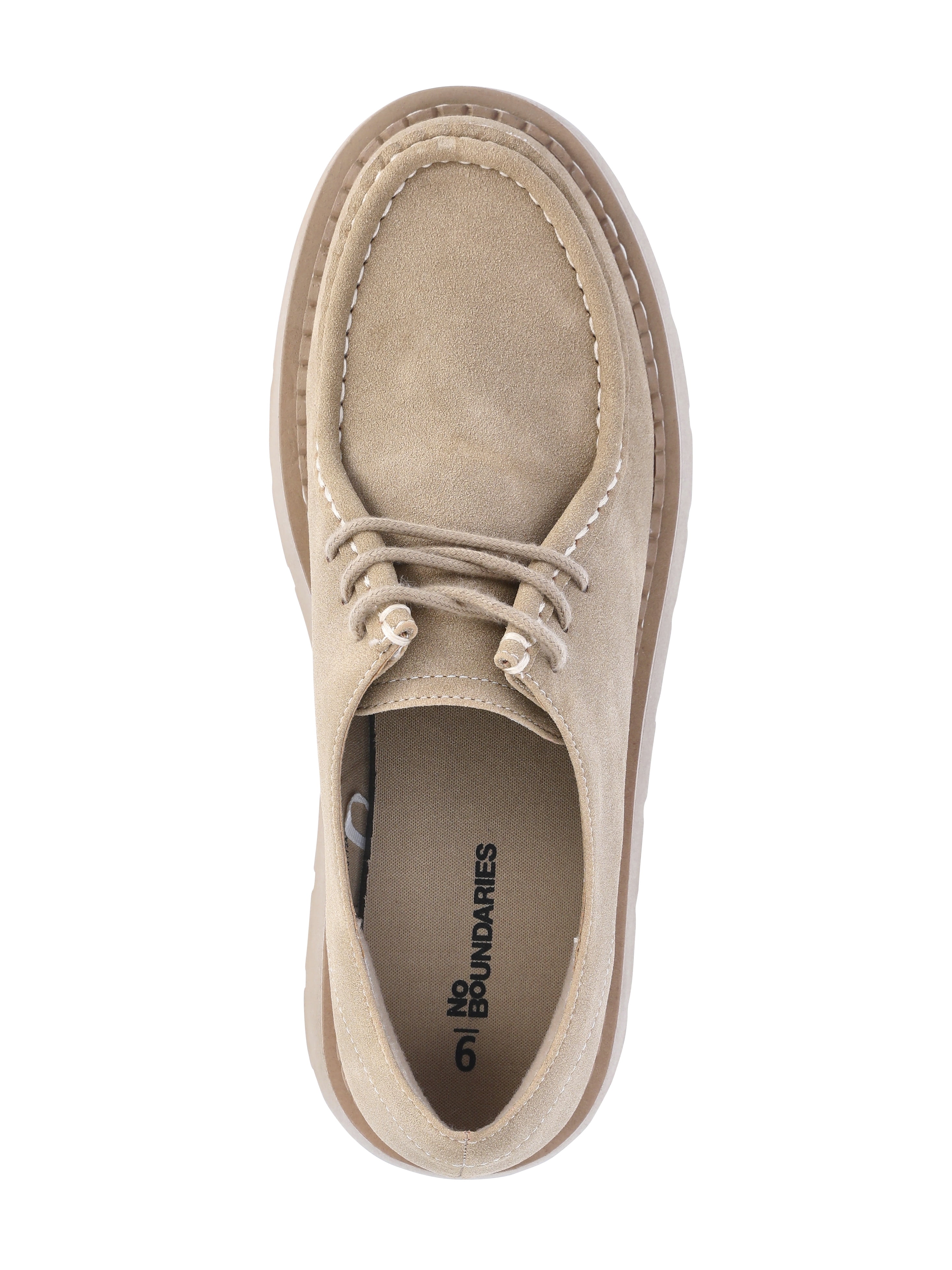 No Boundaries Women's Moc Toe Lace Up Shoes