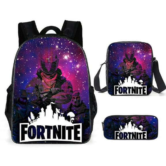 Fortnite Backpack, Lightweight Durable Laptop Bag 3D Printed Daypack with Multiple Pockets, Stylish Shoulders Backpack