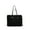 black, variant on Furry Tote Bag for Women - Winter Fringe Fuzzy Handbag Fur Shoulder Weekender Bag for Travel Work