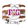thumbnail image 1 of Pulsera de cuero Negro trenzado pulsera de cuerda de amor Unbranded M, 1 of 3