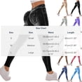 thumbnail image 3 of Ynynloco Faux Denim Jeggings for Women Butt Lifting Tummy Control High Waisted Casual Stretchy Jeans Yoga Pants Scrunch Leggings, 3 of 5