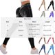 thumbnail image 4 of TaTaai Denim Look Yoga Women Leggings Solid Color Skinny Ankle Elastic Waist Non See-through Machine Washable No Fading Casual Sports Full Length Pants Gift, 4 of 5