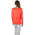 thumbnail image 2 of ToBeInStyle Women's Long Sleeve Dolman Top, 2 of 6