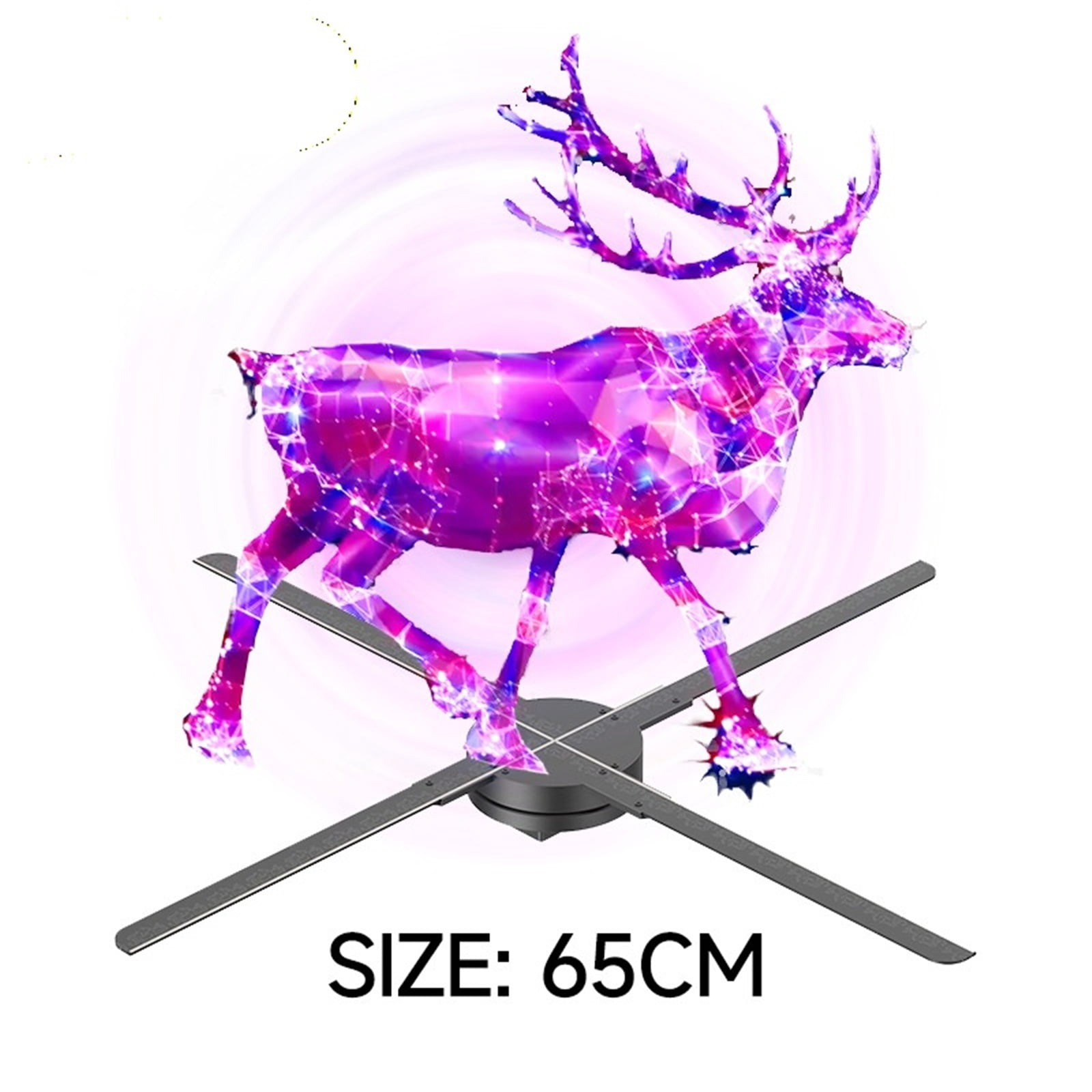 65CM 4 Blades Advertising Display Technology Holographic LED Fan Billboard 3D Hologram Pictures Video Technology Projector