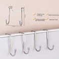 thumbnail image 7 of Tnobhg Stainless Steel Hook Punching Free Double S-Shape Hook Kitchen Bathroom Cabinet Door Back Type Coat Towel Storage Hanger, 7 of 7