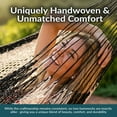 thumbnail image 3 of Sunnydaze 2-Person Cotton and Nylon Mayan Family Hammock, 625 lb Capacity - Black and White, 3 of 12