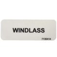 thumbnail image 2 of Boat Windlass Label Decal 7130414 | Clear Black Vinyl 2 x 3/4 Inch, 2 of 3