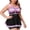 Pink#2, variant on Levmjia Women's Plus Size 2 Piece Swimsuit High Waisted Swim Skirt Floral Print Tankini Set Ruched Top Tummy Control Swimsuits for Women XL - 5XL