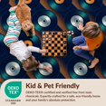 thumbnail image 4 of Design&I 2'x3' Ultra Soft Door Mat, Cd Record Vintage Disc Motif Repeating Diagonal Stripe Music Vinyl Refined None Fluffy Washable Easy Care Indoor rug for Bedside Entryway, 4 of 7