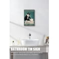 thumbnail image 4 of Black Cat Decor Funny Bathroom Sign Gothic Decor Medieval Tuxedo Cat Wall Art Your Butt Napkins My Lady Poster for Coffee Bar Club Bathroom Home Wall Decoration Sign 12x16 Inch, 4 of 6