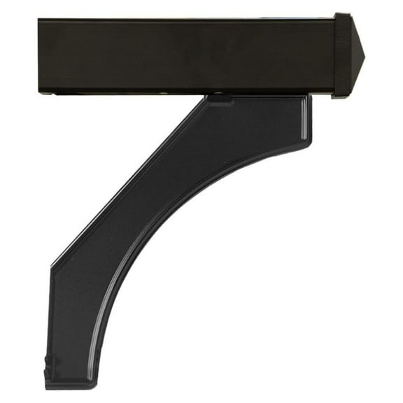 4877BLK Arm Kit Replacement for Deluxe Post for 1 Mailbox, Black