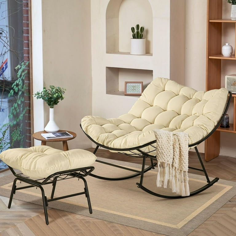 Outdoor reading chair with ottoman shop