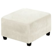 Footstool Slipcover Ottoman Cover Full Coverage Home Washable Dirt