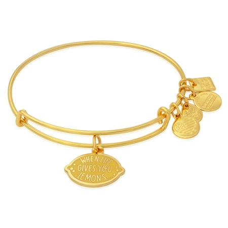 Alex And Ani When Life Gives You Lemons Bangle Bracelet - Shiny Gold - CBD18WLLSG