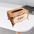 thumbnail image 3 of Soporte de caja de pañuelos de acrílico Caja de cubierta de tejido extraíble rústica Servilletero de vintage para sa de Hotel Restauran perfecl  Sostenedor del tejido, 3 of 8